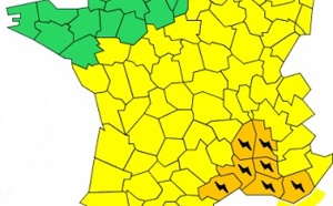 Orages : 7 départements du Sud et du Sud-Est placés en vigilance orange par Météo France