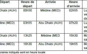 Etihad Airways : vols Abu Dhabi-Médine dès le 1er février 2014