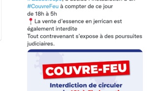 Guadeloupe : le préfet instaure le couvre-feu