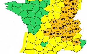 Météo France : 15 départements en vigilance orange