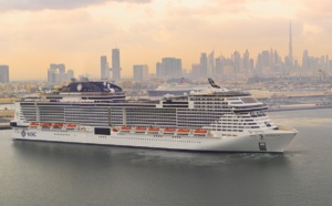 Sophia Loren baptise le MSC Virtuosa à Dubaï