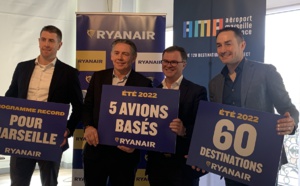 Eté 2022 : Ryanair proposera 60 destinations depuis Marseille