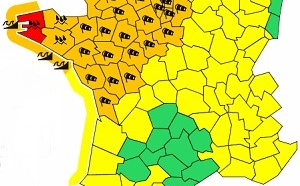 Météo France : 1 département en alerte rouge et 28 en vigilance orange