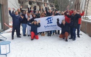Les étudiants des 3 classes de la Selectour Selling Academy étaient en week-end aux Deux Alpes - DR