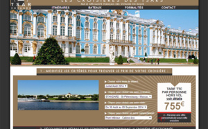 Tsar Voyages dédie un site web aux croisières en Russie