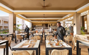 Au total, l'hôtel propose quatre restaurants  : la table principale « Yassa » (buffet de cuisine internationale), le restaurant italien « Veneto », le « Dorayaki » et ses spécialités asiatiques, le restaurant de grillades et le « Pepe’s Food », un buffet de grillades.  - Photo RIU