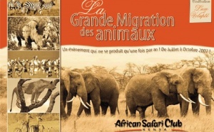 African Safari Club : mini-brochure ''La Grande Migration des animaux au Kenya''