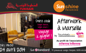 Afterwork humanitaire à Marseille : Tunisair et Sunshine Vacances font gagner un voyage en Tunisie !