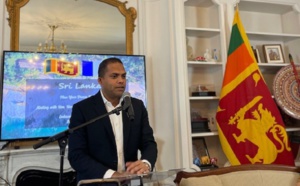 Le Ministre du tourisme au Sri Lanka Monsieur Harin Fernando. Photo C.Hardin