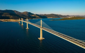 En Croatie, le pont de Pelješac permet de relier directement le nord au sud du pays