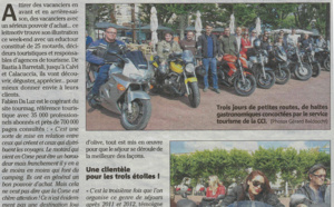 Corse : Les "Motards du Tourisme 2014" font la Une de la presse locale