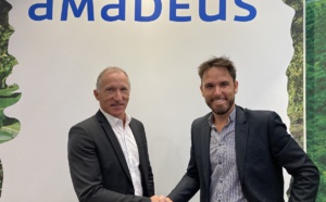 Jean-Noël Lefeuvre, directeur général de Selectour et Julien Egle, commercial director, strategic networks and inside sales sur l'IFTM 2022 - DR : Amadeus