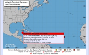 Ouragan Ian : les Etats-Unis et Cuba en alerte
