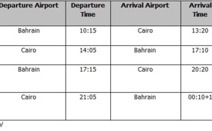 Gulf Air : 12 vols hebdos entre Bahreïn et Le Caire dès le 23 juillet 2014