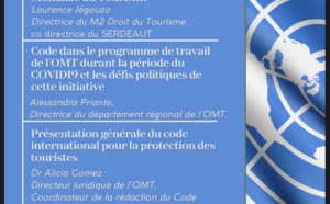 Master 2 Droit du Tourisme : conférence sous l'égide de l'OMT