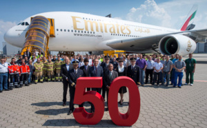 Emirates reçoit son 50e A380