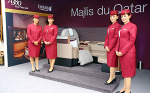 A380 : Qatar Airways dévoile son nouveau siège Première classe à Paris