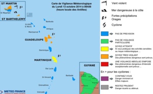 La Guadeloupe sous la menace de la tempête tropicale Gonzalo