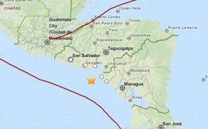 Séisme de magnitude 7,4 au large du Nicaragua et du Salvador le 13 octobre 2014
