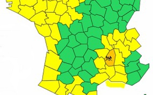 Pluies : l'Ardèche en alerte orange Pluies : l'Ardèche en alerte orange