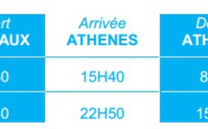 Aegean Airlines : 2 vols hebdomadaires entre Bordeaux et Athènes pour l’Été 2014
