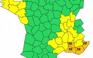 Pluies-inondations : 4 départements de PACA en vigilance orange Pluies-inondations : 4 départements de PACA en vigilance orange