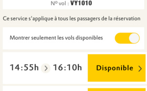 Vueling intègre une option "Avancez votre vol" sur l'application mobile