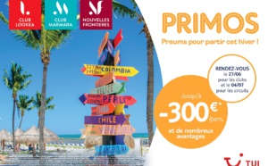 Bons plans TUI : coup d'envoi des offres "Primos"