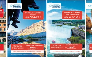 Vacances Transat : campagne d'affichage avec la Commission canadienne du tourisme