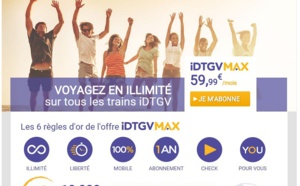 IDTGVMax : 10 000 abonnements illimités IDTGV !