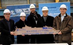 STX France débute la construction du nouveau navire de Royal Caribbean STX France débute la construction du nouveau navire de Royal Caribbean