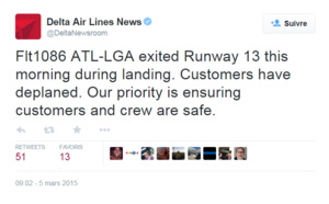 New York : un avion fait une sortie de piste à La Guardia, les vols perturbés