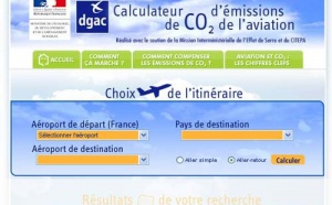 La DGAC met en ligne son calculateur d’émissions de CO2