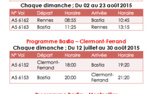HOP! volera vers Rennes, Clermont-Ferrand et Montpellier au départ de Bastia