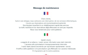 Corsica Ferries : le site internet victime d'un piratage !