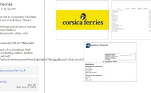 Corsica Ferries : Des milliers de fichiers publiés sur le dark web