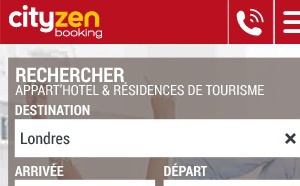 Mobile First : CityzenBooking  lance une version 100 % responsive design de son site