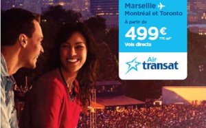 Air Transat communique sur les ondes, dans les gares et les aéroports français