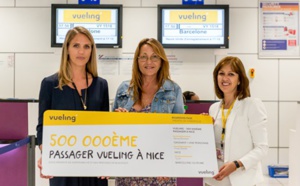 Vueling : 500 000 passagers accueillis à Nice Côte d'Azur