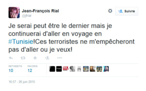 JF Rial : "Je serai peut être le dernier mais je continuerai d'aller en #Tunisie"
