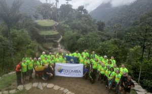 Colombia Memories accueille 34 randonneurs anglais sur le trek de la Cité Perdue