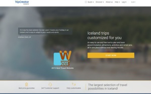 WebAward2015 : TripCreator, élu meilleur site internet de voyage de l'année