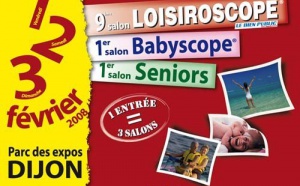 Loisiroscope partage l'affiche avec le 1er Babyscope et le 1er salon Seniors 