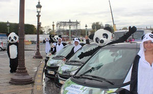 Sichuan : 6 smarts décorées et des mascottes pour promouvoir la destination à Paris