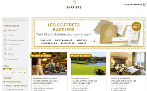 Barrière lance un site Internet pour la vente de ses coffrets et chèques cadeaux
