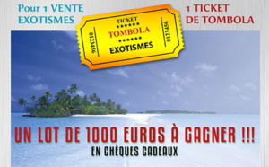 Tombola de Noël : Exotismes met en jeu un lot de 1000 € en chèques cadeaux