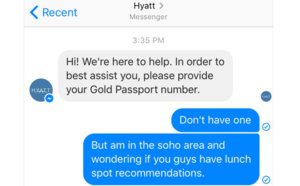 Service clients : les hôtels Hyatt optent pour Facebook Messenger