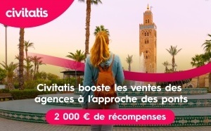 2 000 € en jeu pour les agences de voyages : plus vous vendez, plus vous gagnez avec Civitatis