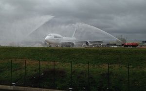 Air France : atterrisage à Paris CDG du dernier vol commercial en B747