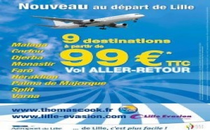 Thomas Cook : offres spéciales vols secs au départ de Lille